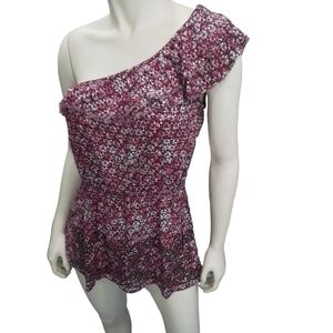 SALE ‼️ Free People Floral Bohemian One Shoulders Top NWT